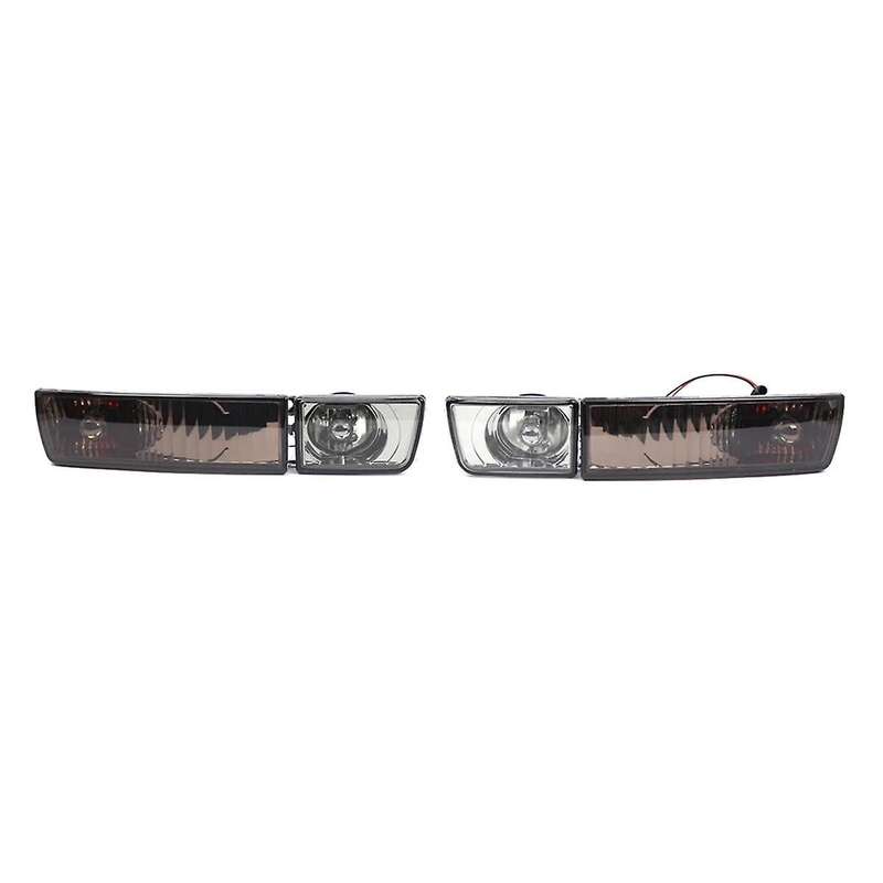 1set Smoked Front Bumper Fog Lights+turn Signal Lamps for Golf Mk3 1993-1998 1hm941778 1hm941777 1hm