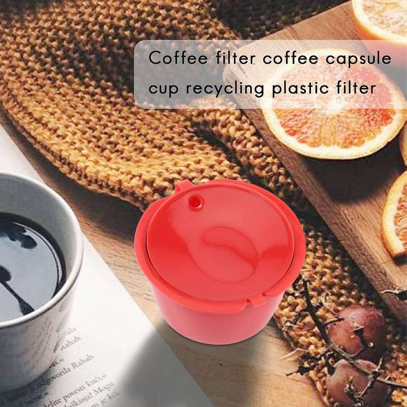 1Set Refillable Coffee Capsules Pods Reusable Coffee Filter Plastic with Spoon Brush High Quality R