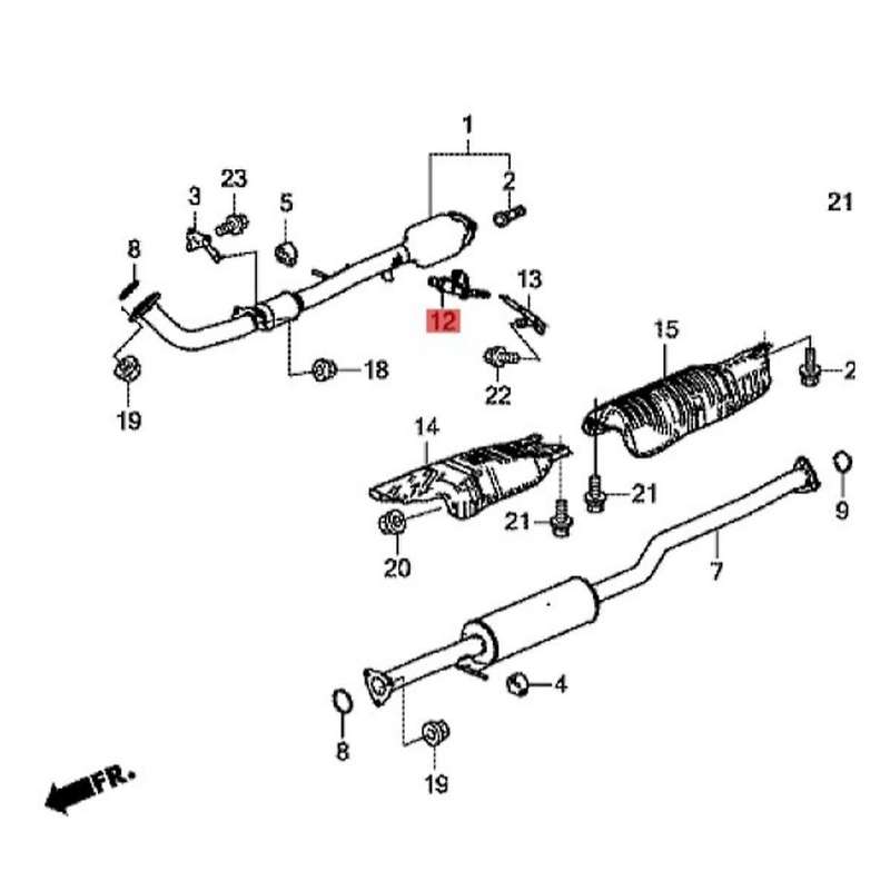 1Set Upstream & Downstream Oxygen Sensor for Accord 2.4L 2013-2017 36531-5A2-A01 36532-5A2-A01 Front
