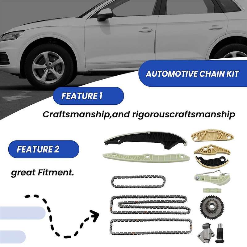 1Set Timing Chain Kit for Q5 A3 A4 A7 B7 CC EA888 Engine 06K109158AC 06K109469D