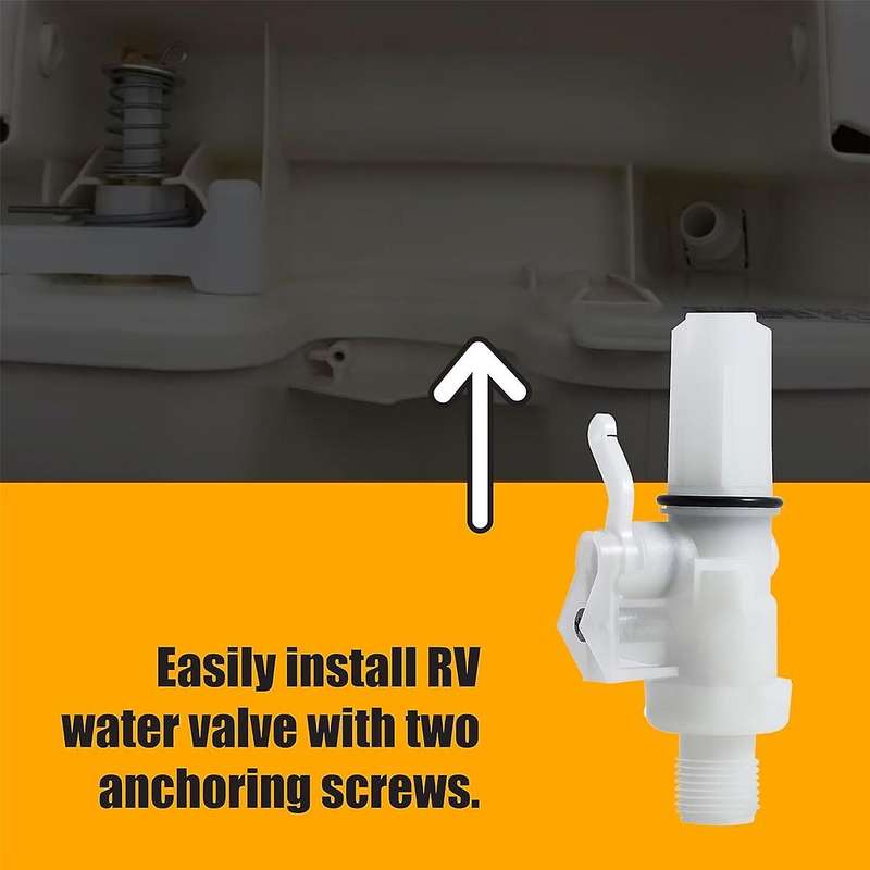 1Set Toilet Water Valve Kit for RV Part 13168 Upgraded Aqua Magic IV Leak Proof High Performance RV