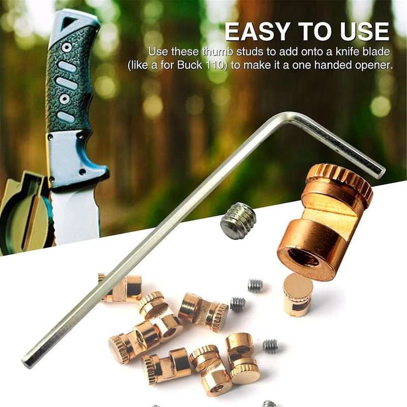 1Set Thumb Stud Replacement for Buck 110 Knife with Hex Wrench