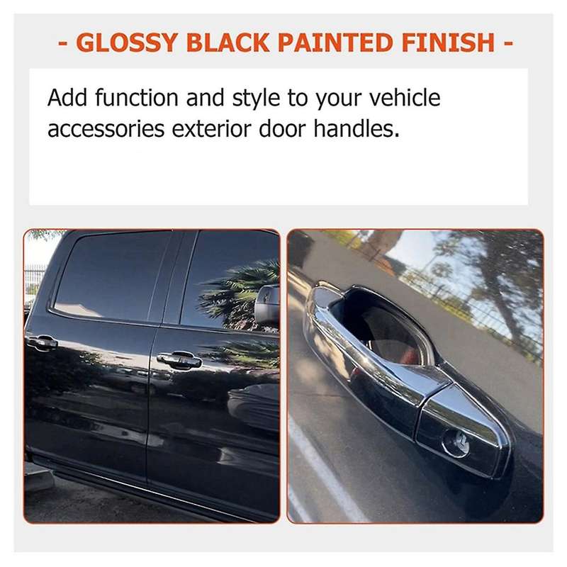 1set White Exterior Outside Door Handles 22923605 22929412 for 2014-2018 22929464 22923599