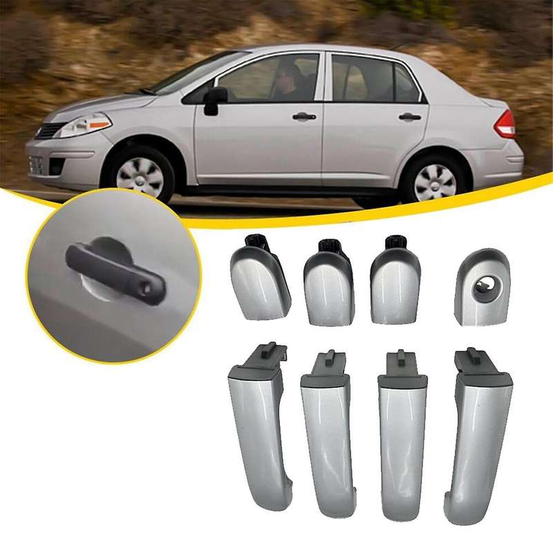 1Set/4 Door Handle Chrome for 2007-2012 82641-EL12A 80644-EL12A 82646-EL12B 82640-EL12A Outer Door P