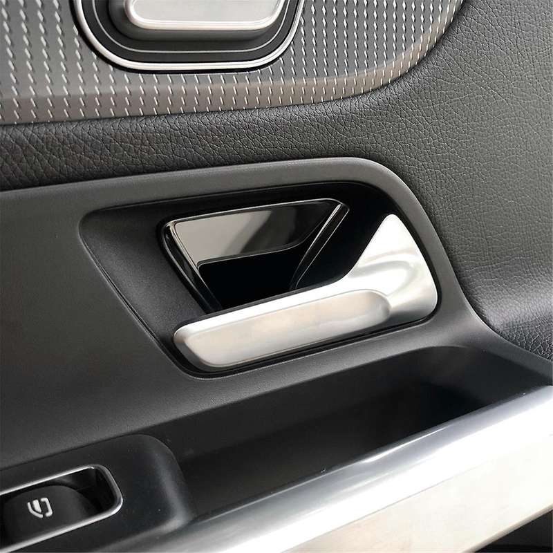 1Set/4Pcs Inner Door Handle Bowl Trim Cover Sticker for EQB/ EQA/GLA//B-Class 2020-2024 A