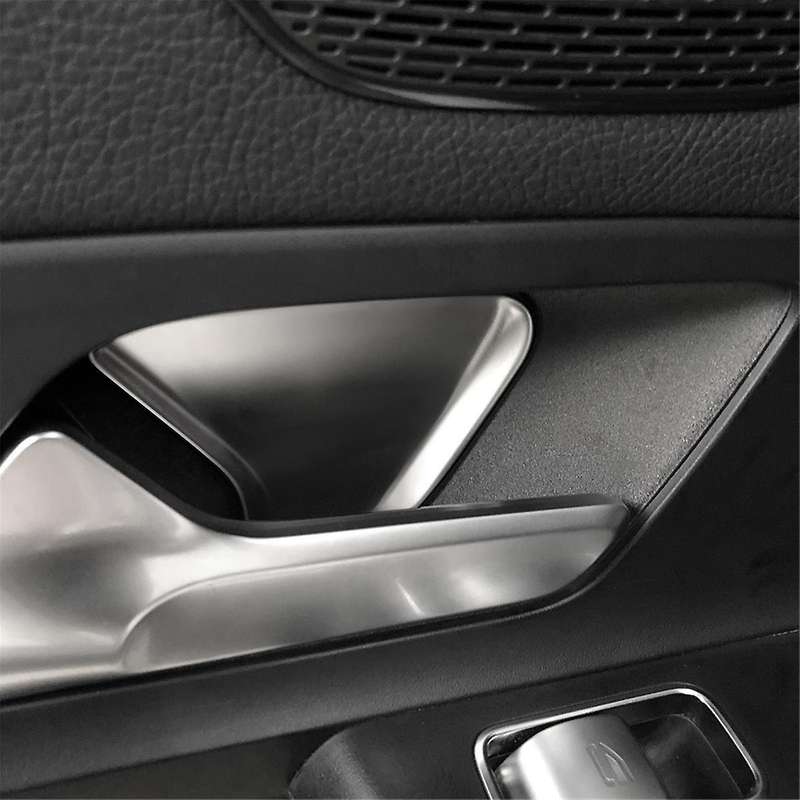 1Set/4Pcs Inner Door Handle Bowl Trim Cover Sticker for EQB/ EQA/GLA//B-Class 2020-2024 B