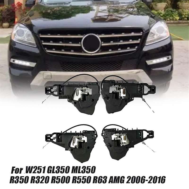 1set/4pcs Car Outside Door Handle Base for - W251 2006-2013 A2517601434 A2517601334 A2517600934 A251