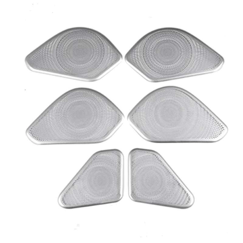1Set/6Pcs Door Loudspeaker Sound Pad Horn Mesh Cover Trim for Range 2023 Car Interior Speaker Frame
