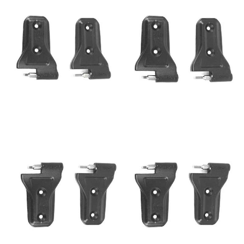 1Set/8Pcs Car Door Hinge Kit for Wrangler JL 4DR 2018+ Body Hinges Cover Trim Long Top and Short Bot