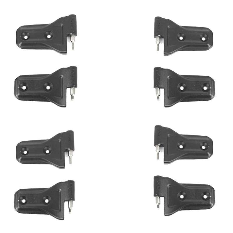 1Set/8Pcs Car Door Hinge Kit for Wrangler JL 4DR 2018+ Body Hinges Cover Trim Long Top and Short Bot