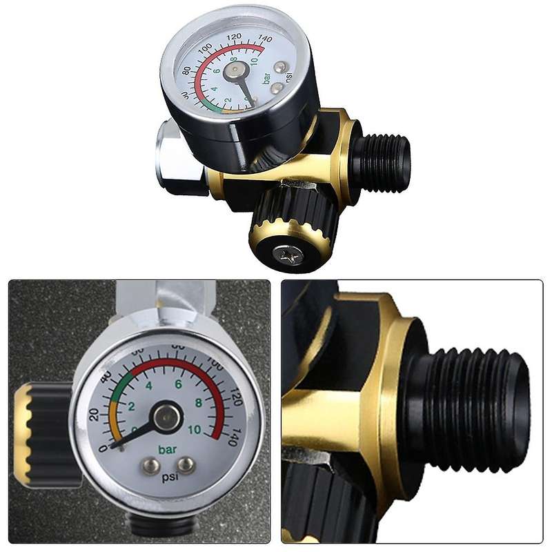 1X Air Control Pressure Gauge Compressor Regulator for Spray Tool