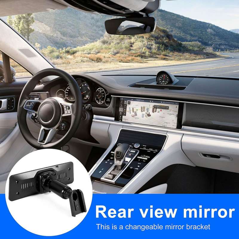 1X Car Interior Rear View Mirror Back Plate Panel Mounting Bracket for Car DVR