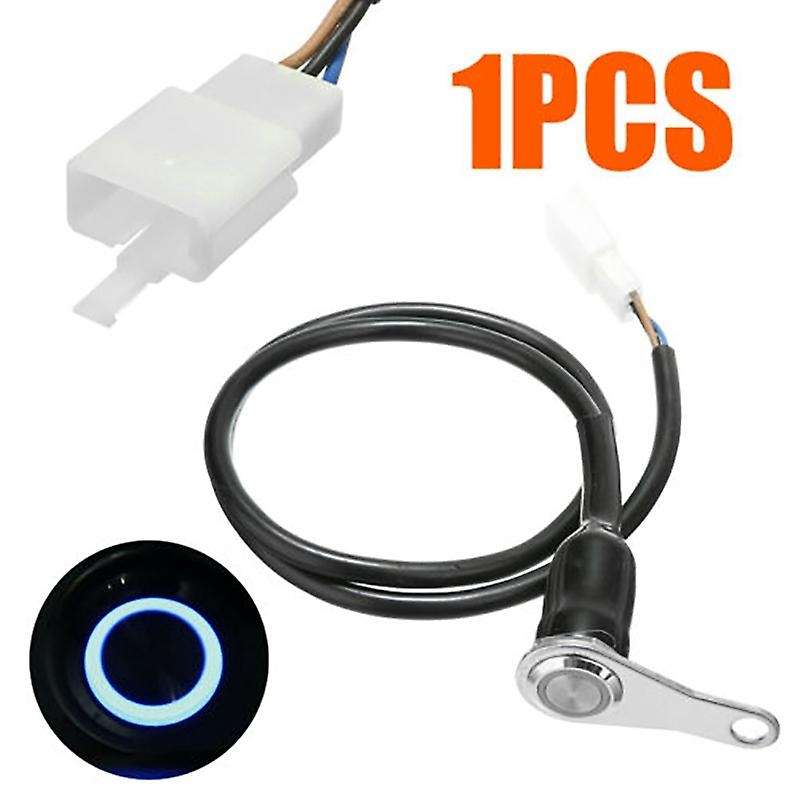 1X LED Motorcycle Light Handlebar Mount Push Button Switch ON-OFF 12V