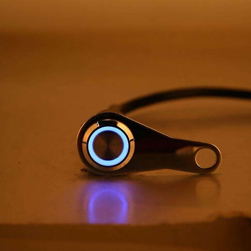 1X LED Motorcycle Light Handlebar Mount Push Button Switch ON-OFF 12V