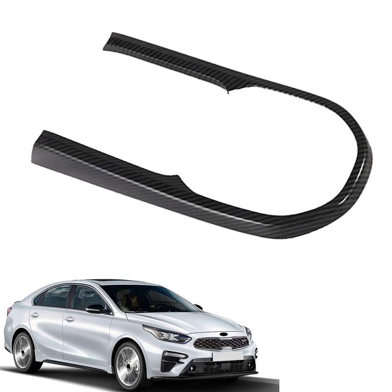 1x for Forte Cerato 2019 2020 2021 Carbon Fiber Gear Shift Box Cover Trim Molding Decoration Frame