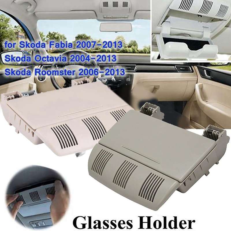 1Z0868565F for 2007-2014 Fabia Roof Glasses Box Central Eyeglasses Box 1ZD868565 Gray