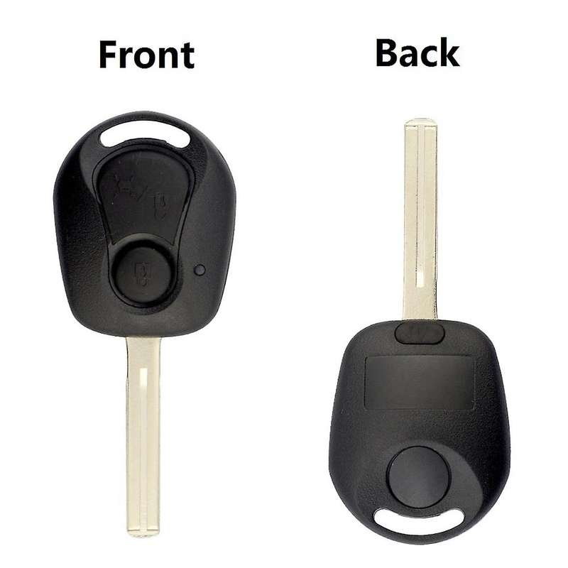 2 Buttons Remote Key Shell for Actyon Kyron Rexton Uncut Blade Key Fob Cover Case Replacement ,B
