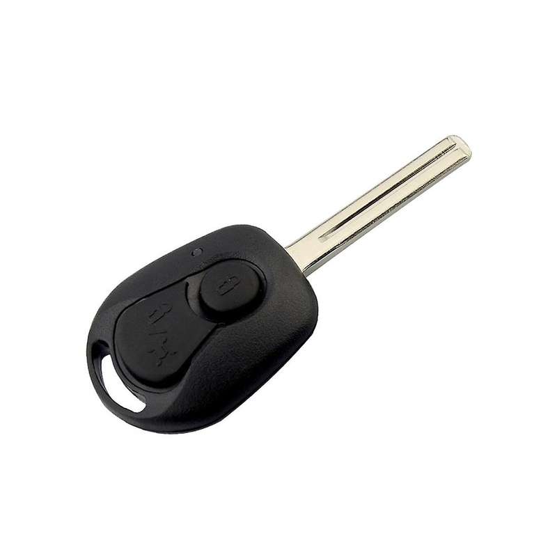 2 Buttons Remote Key Shell for Actyon Kyron Rexton Uncut Blade Key Fob Cover Case Replacement ,B
