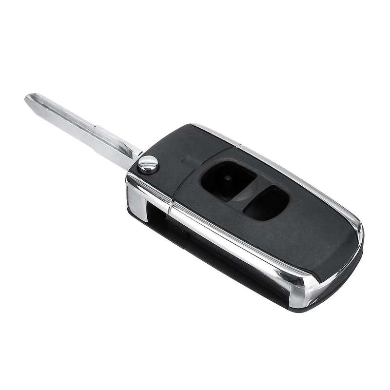 2 Buttons Remote Flip Folding Car Key Shell Case Uncut Blank Blade Replacement for 2 3 5 6 MX-5 RX-