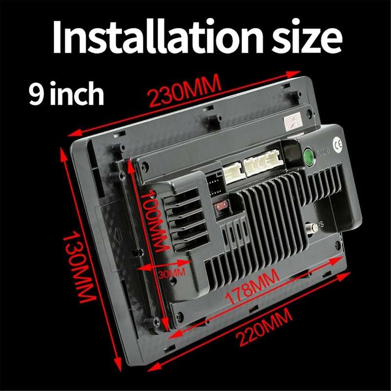 2 Din Android Car Stereo Wireless Carplay Android Auto, 9 Inch Touchscreen Car Radio WiFi GPS Blueto