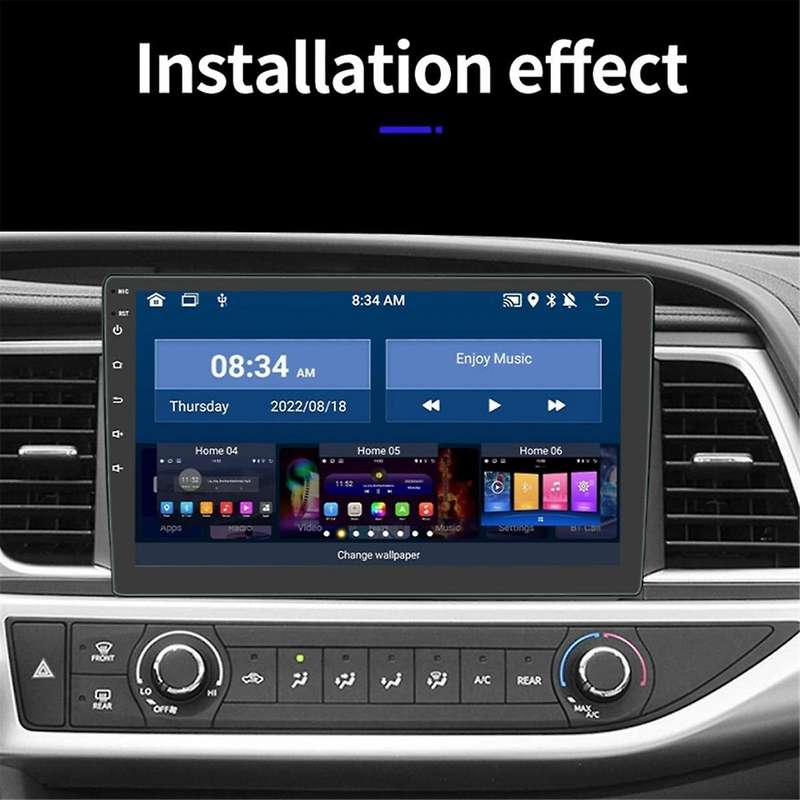 2 Din Android Car Stereo Wireless Carplay Android Auto, 9 Inch Touchscreen Car Radio WiFi GPS Blueto