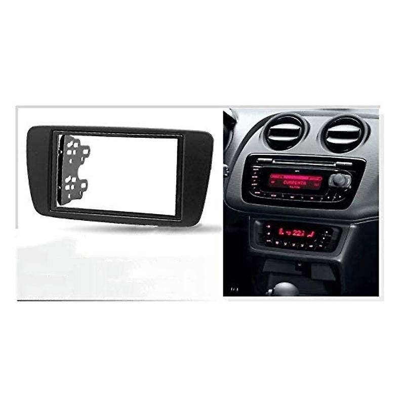 2 Din Adapter Cd Trim Panel Stereo Interface Radio Car Frame Panel Fascia for Seat Ibiza 2008+