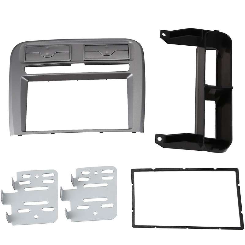 2 Din Car Radio Fascia Fit for Punto 2005-2009 Left Wheel Dash Mounting Installation Trim Stereo Ki