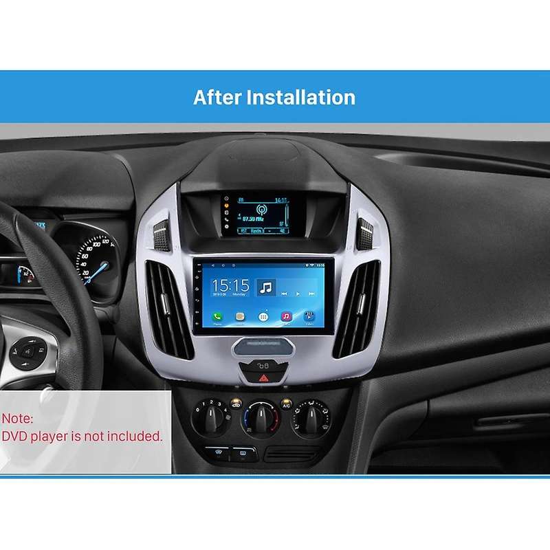 2 Din Car Fascia Radio Panel Dvd Frame Install Kit for Transit Connect, Tourneo Connect 2014 2015