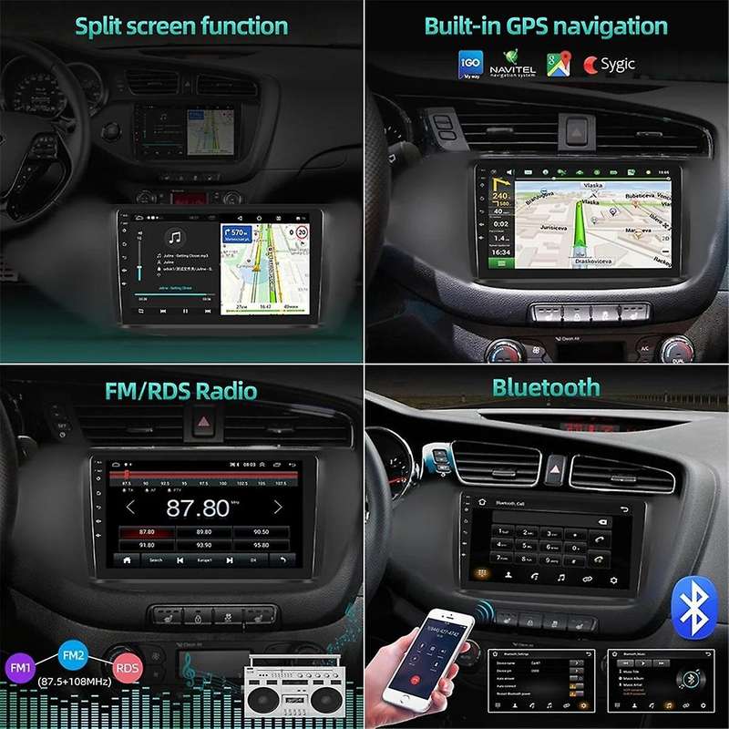 2 Din Car Radio Carplay Android Auto for Trafic 2010-2014/Opel Vivaro/ Primastar Multimedia Stereo