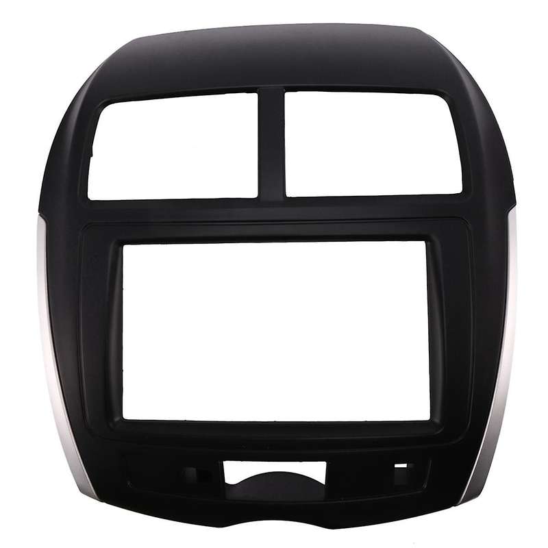 2 Din Car Radio Fascia for Asx Sport for C4 Stereo Facia Dash Cd Trim Installation Kit