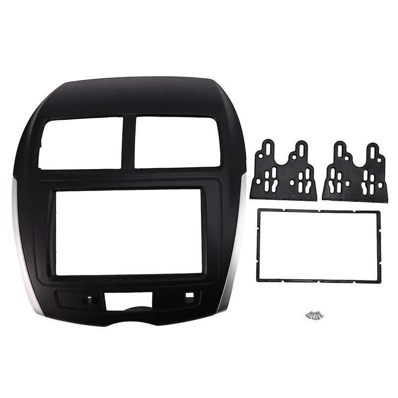 2 Din Car Radio Fascia for Asx Sport for C4 Stereo Facia Dash Cd Trim Installation Kit