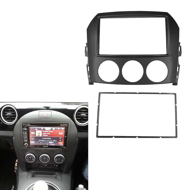 2 Din Car Radio Fascia for MX-5 MX5 Miata DVD Stereo Frame Plate Adapter Mounting Dash Installation