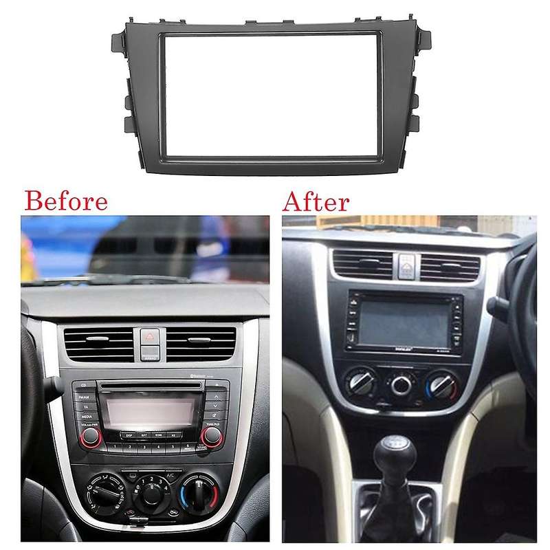 2 Din Car Radio Fascia for Celerio 2014+ DVD Stereo Frame Plate Adapter Mounting Dash Installation B