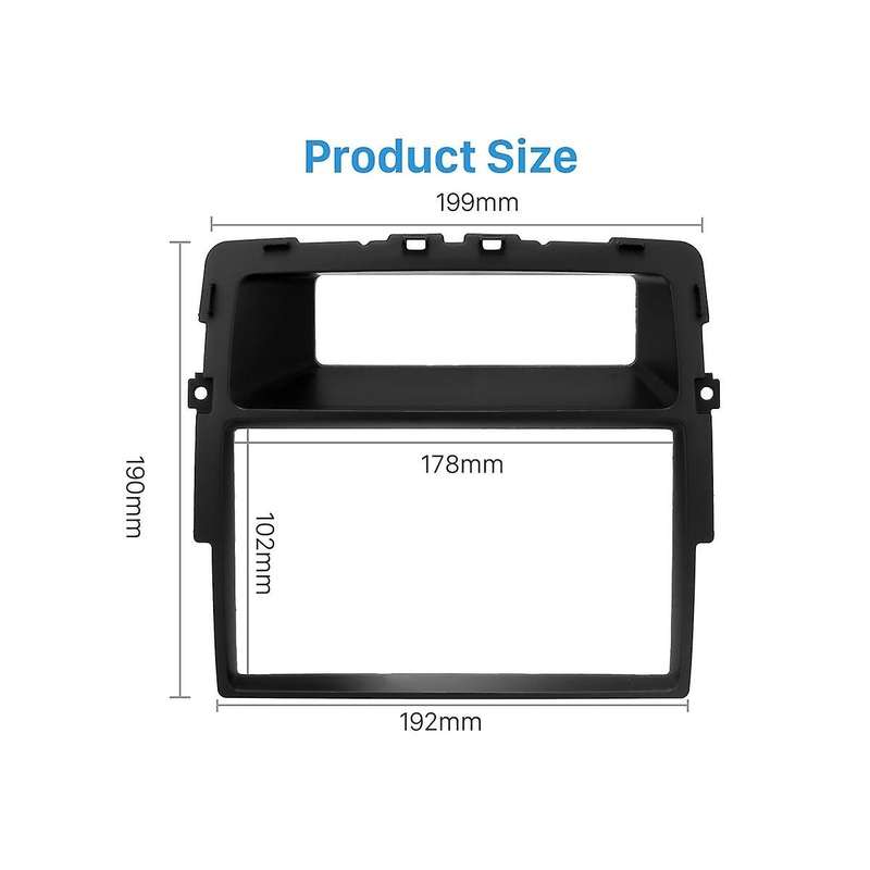 2 Din Car Radio Fascia for Opel Vivaro for Trafic Ii Installation Panel Dvd Plate