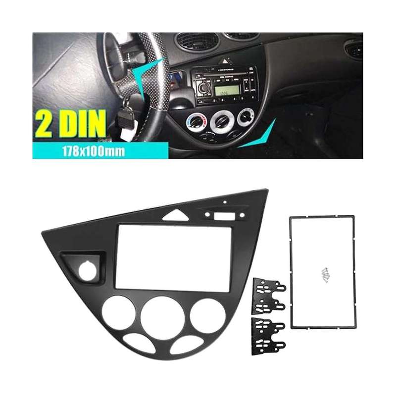 2 Din Car Radio Frame Fascia Trim Dash Mount for Fiesta 1995-2001 Auto Fascia for Focus 1998-2004 Lh