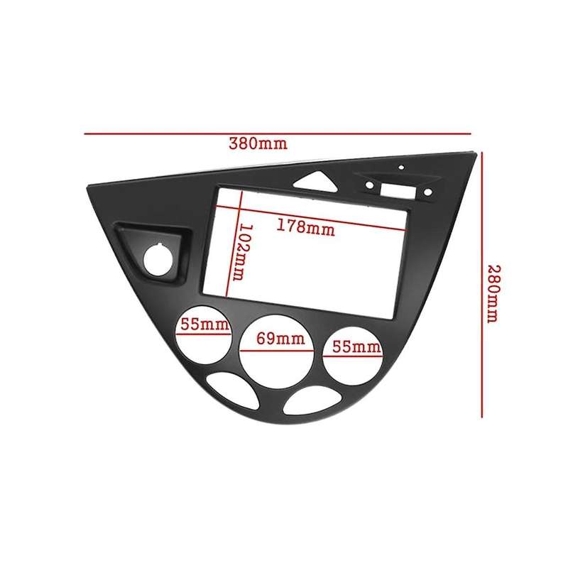 2 Din Car Radio Frame Fascia Trim Dash Mount for Fiesta 1995-2001 Auto Fascia for Focus 1998-2004 Lh
