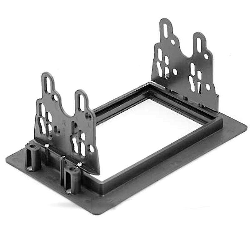 2 Din Car Radio Frame Stereo Dashboard Frame Refitting Panel Cover Trim Kit for SAAB 9-5 2005-2011