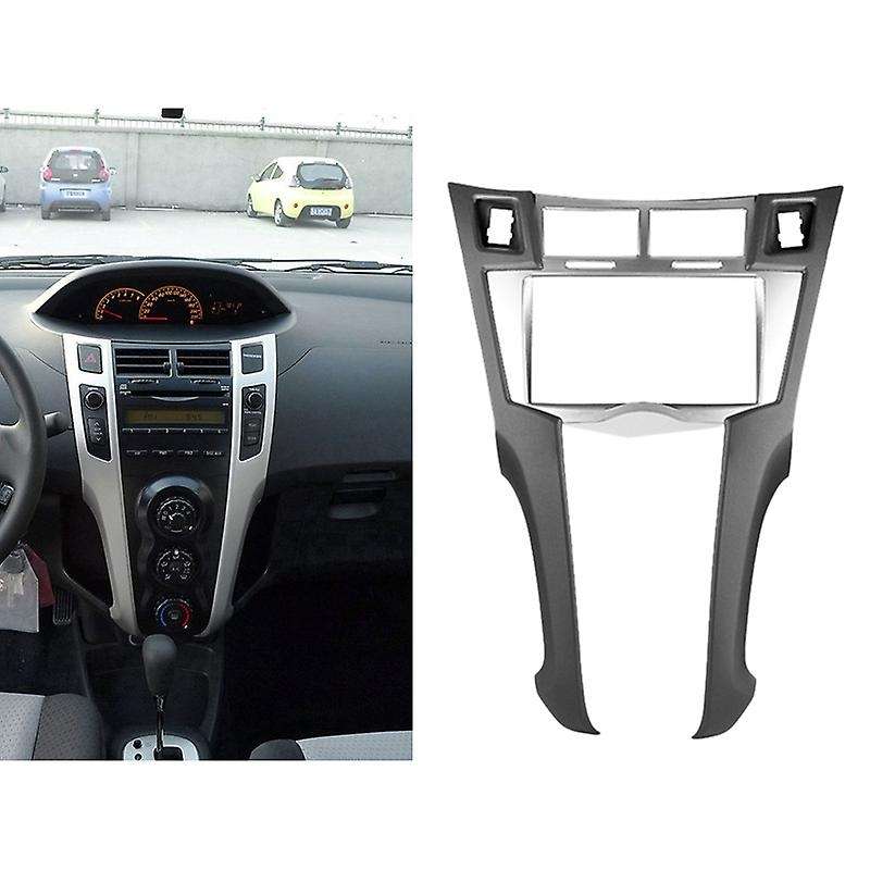 2 Din Car Radio Stereo Frame Trim Kit Of Dashboard for Yaris Vitz Platz 2005-2011 Dvd Player Install