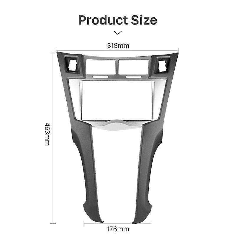 2 Din Car Radio Stereo Frame Trim Kit Of Dashboard for Yaris Vitz Platz 2005-2011 Dvd Player Install