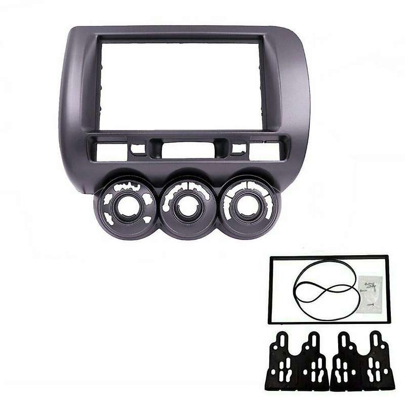 2 Din Car Stereo Frame Trim Kit Dashboard for Jazz 2002-2008 RHD DVD Player Installation Bezel Fasci