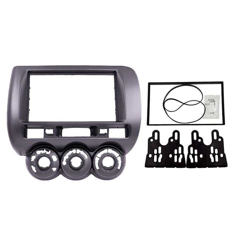 2 Din Car Stereo Frame Trim Kit Dashboard for Jazz 2002-2008 RHD DVD Player Installation Bezel Fasci
