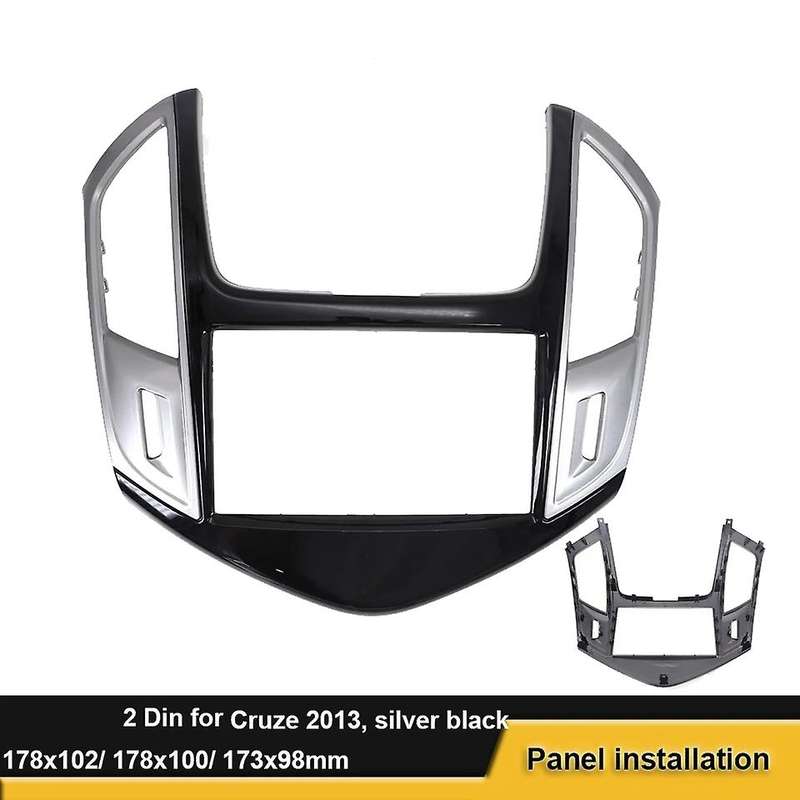 2 Din Car Stereo Radio DVD CD Dash Panel Facia Frame Trim for 2013 2014 2015