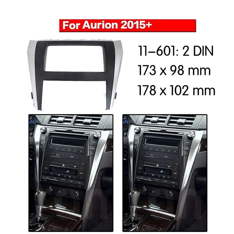 2 Din Car Stereo Radio Dash Panel Facia Frame Trim for 2015+