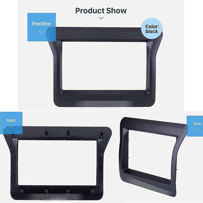 2 Din Car Stereo Fascia for 2010 N400 Opel Movano Master III Dash Panel Dash Bezel Kit Cover Trim