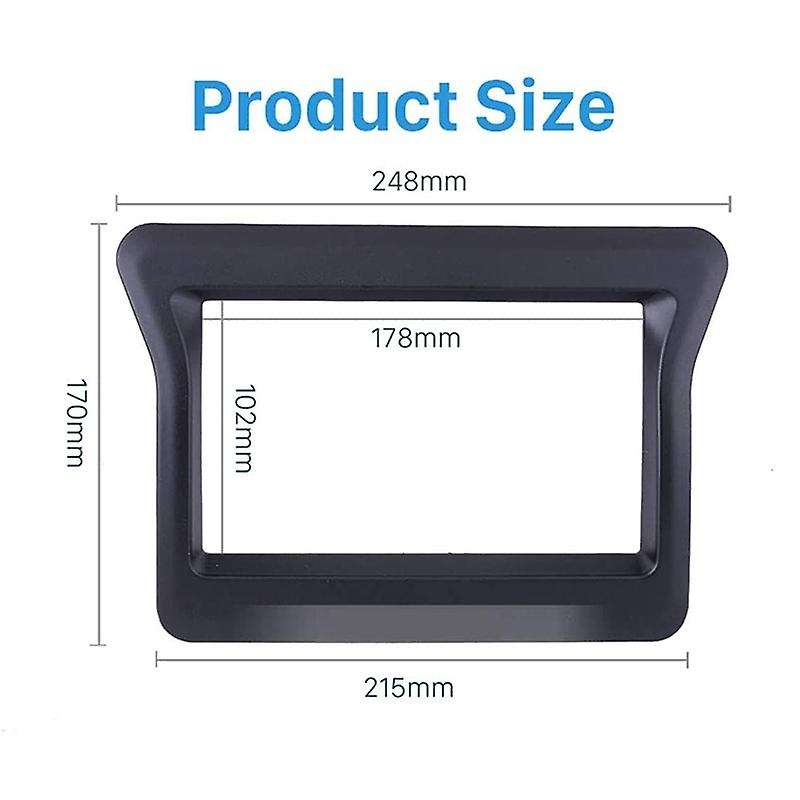 2 Din Car Stereo Fascia for 2010 N400 Opel Movano Master III Dash Panel Dash Bezel Kit Cover Trim