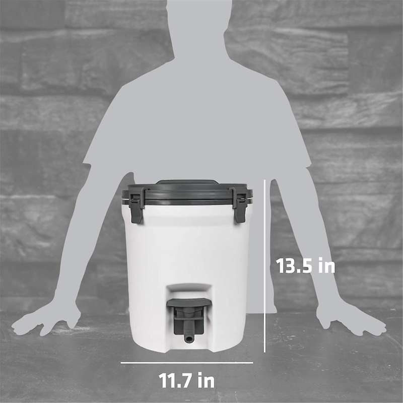 2 Gallon Fast Flow Water Jug, Ice Water Dispenser, Insulated Beverage Cooler with Easy Pour Spigot a