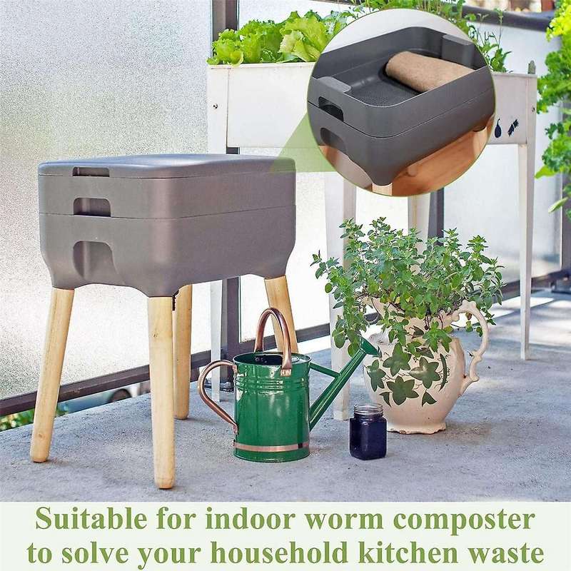 2 Ft X 2ft Worm Blanket Worm Farm Kit Worm Bin Blanket Worms for Composting Fits Many Worm Bin Bag f