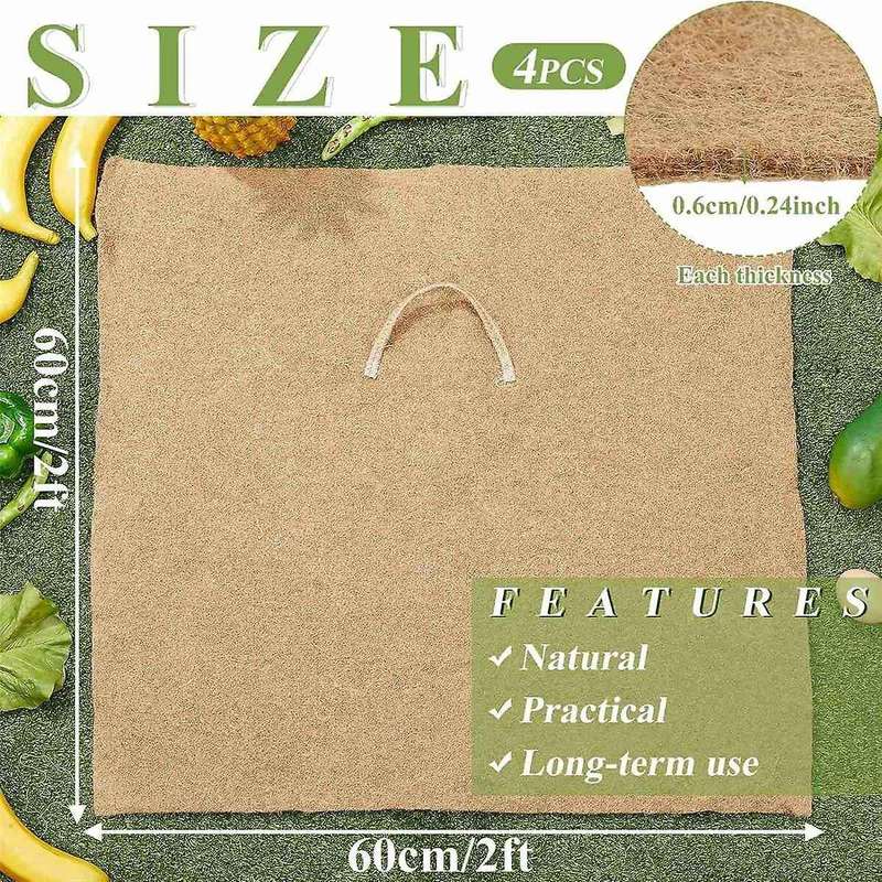 2 Ft X 2ft Worm Blanket Worm Farm Kit Worm Bin Blanket Worms for Composting Fits Many Worm Bin Bag f