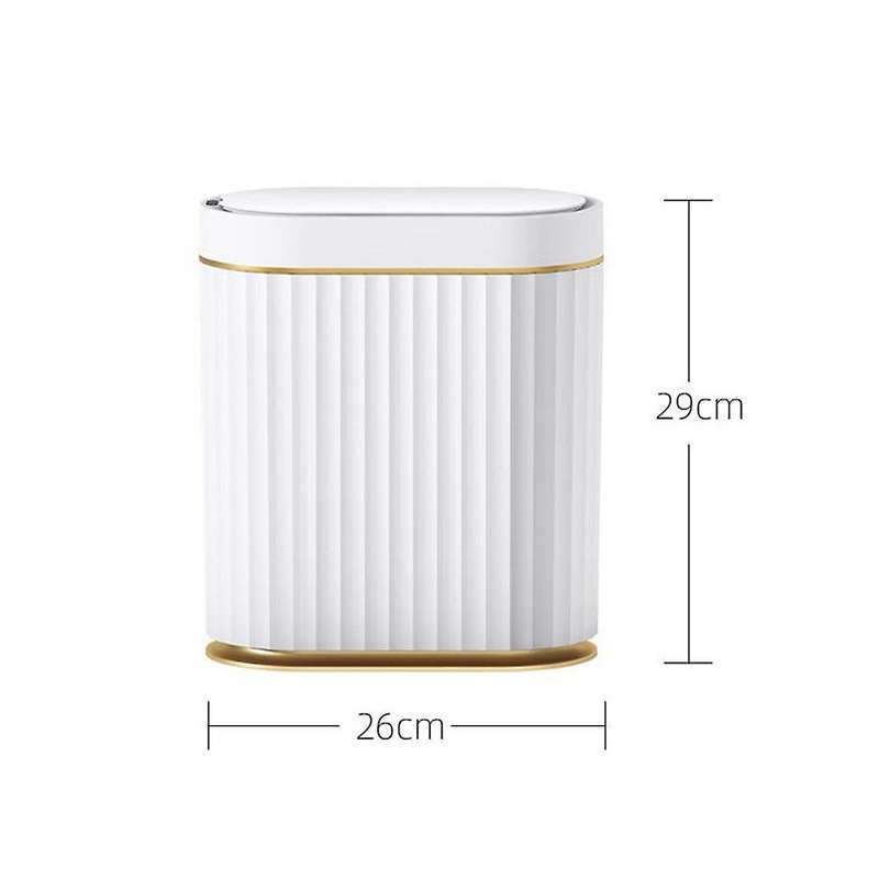 2 Gallon Waterproof Automatic Trash Can with Lid, Motion Sensor for Bedroom, Bathroom, Kitchen, Offi