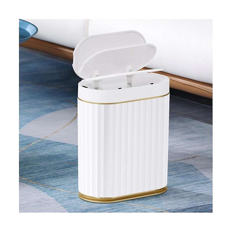2 Gallon Waterproof Automatic Trash Can with Lid, Motion Sensor for Bedroom, Bathroom, Kitchen, Offi